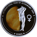 5,35 oz .999 Silber Silber SET Cook Islands 2009 Proof - Jahr der Astronomie Sonnensystem - Year of Astronomy Sun System - 5 $