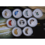 9 x 20 g Silber SET Cook Islands 2009 Proof - Jahr der...