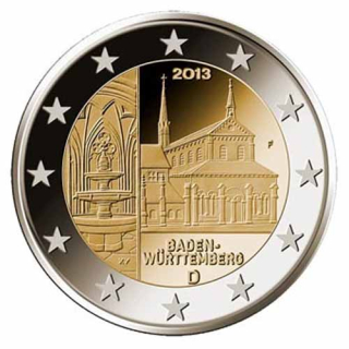 2 Euro Deutschland 2013 Baden - Württemberg, Maulbronn F, unc.
