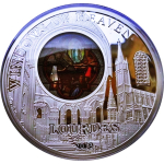 50 g Cook Island 2013 Proof - LOURDES Obere Basilika...