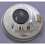 50 g Cook Island 2013 Proof - LOURDES Obere Basilika Erscheinungsfenster - Windows of Heaven - Silber 10 $