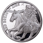 1 Unze Silber Round Four Horsemen (Red Horse of War) 999,99