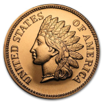 1 Unze Copper Round Indian Head Cent 999,99 AVDP