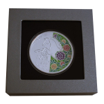 5 oz Macau 2014 Proof - Jahr des PFERDES / Year of the HORSE - Silber Color 100 Patacas farbig
