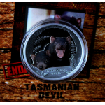 1 oz Tuvalu 2013 Proof - Tasmanischer Teufel / Tasmanian...