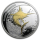 1 oz Fiji 2011 Proof Gilded - Pazifischer Schwertfisch -  Pacific Swordfish - 2 NZ$ - Meerwasser Aquarium