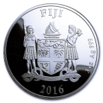 3 oz silber Fiji 2016 Proof -  EINHORN UNICORN - 3D-High Relief - Purity & Grace