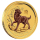 1/20 Unze Gold Lunar II Hund in Farbe 2018 Australien coloriert BU