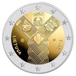 Lithuania 2 Euro 100 Years Baltic States 2018 unc