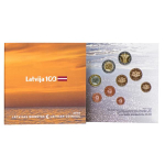 Lettland Kursmünzensatz 5,88 Euro 2018 BU inkl. 2 Euro 100 Jahre Baltische Staaten