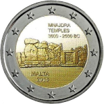 2 Euro Malta 2018 Mnajdra - Prähistorische...