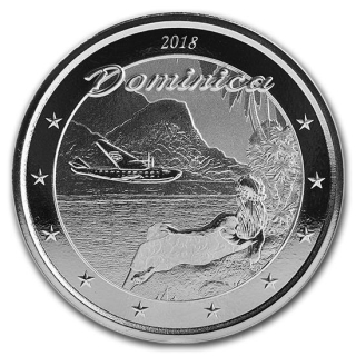 1 oz Dominica 2018 - Natur Insel Nature Isle - EC8 serie 2$