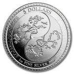1 Unze Silber Tokelau 5 Dollars 2018 Equilibrium -...