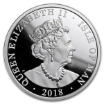 1 Unze Silber Isle of Man 2018 Noble Reverse Proof 1 Noble