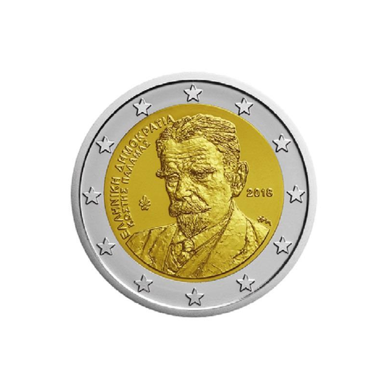 2 Euro Griechenland 2018 75 Todestag Kostis Palamas Aurinum Online