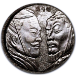 5 oz Fidschi 2021 - Terracotta Army 2 Warriors - Antique...