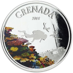 Grenada, 2 Dollar, Diving Paradise Tauchparadies (01)...