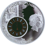 50g Silber Cook Island - Grand Central Station New York - Windows of History - 2013 Proof