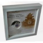 50g Silber Cook Island - Grand Central Station New York - Windows of History - 2013 Proof