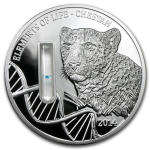 2 oz Kongo 2014 Proof -  GEPARD CHEETAH Elemente des...
