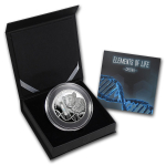 2 oz Kongo 2014 Proof -  GEPARD CHEETAH Elemente des Lebens mit echter DNA - Silber 2,000 Frs