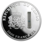 Kongo 2000 Francs 2014 2 Oz Silber Elemente des Lebens...