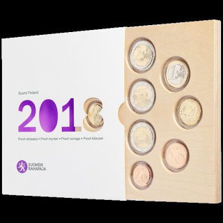 Finnland 2018 Kursmünzensatz in Proof, KMS 2018 Rahasarja 3 x 2 Euro Proof