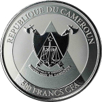 AURINUM-TOP-ANGEBOT** 1 oz Kamerun 2019 - Cheetah Gepard - Proof Like 500 Francs