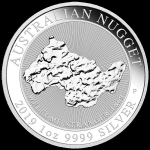 1 Oz Silber Australian Nugget Welcome Stranger 2019...