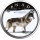 1 oz Kanada 2019  Maple Leaf - WOLF -  Silber Color Canadas Wildlife (5) - Auflage/Mintage nur 500