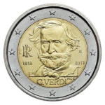 2 Euro Italien 2013 200. Geburtstag Giuseppe G. Verdi bfr