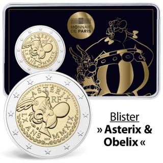 2 Euro Frankreich 2019 60 Jahre Asterix in Coincard Motiv 3 Asterix & Obelix