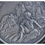 1 oz Niue 2019 Antique -  Sindbad der Seefahrer  - Silber Antique Finish 2 NZ$ - EINZELSTÜCK