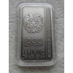 Armenien Silber 2011 Kreuzsteine in Armenien mit Marmorintarsie 1000 Dram