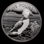 2019 Alderney 1 oz Silver Puffin BU