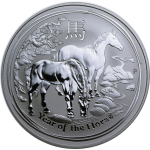 1 oz Australien 2014 BU - Jahr des PFERDES - Lunar II...