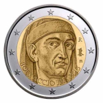 2 Euro Italien 2013 700. Geburtstag Boccaccio bfr