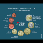 Kursmünzensatz Italien 2019 ST 3,88 Euro BU