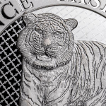AURINUM*SUMMER*SALE** 1 Unze Silber St. Helena 1 GBP Cash India Wildlife Tiger 2019 BU - Differenzbesteuert - Einzelstück