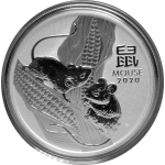 1/2  Unze Silber Lunar III Maus Jahr der Maus Australien...