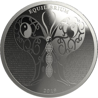 1 Unze Silber Tokelau 5 Dollars 2019 Equilibrium - Gleichgewicht