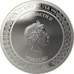 1 Unze Silber Tokelau 5 Dollars 2019 Equilibrium - Gleichgewicht