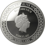 1 Unze Silber Tokelau 5 Dollars 2019 Equilibrium - Gleichgewicht Prooflike