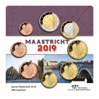 Niederlande 2019  Kursmünzensatz Maastricht Unc