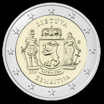 Litauen 2 Euro Zemaitija Litauische Lithografien 2019 bfr