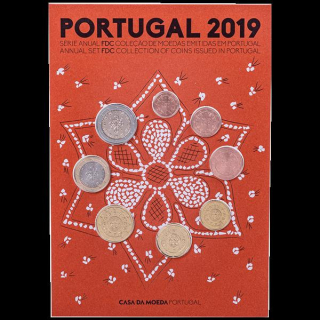 Portugal 2019 Kursmünzensatz Euro in FDC im Blister