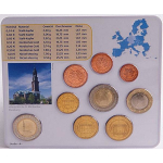 Deutschland Kursmünzensatz 2008 in ST 5er Set A D F G J