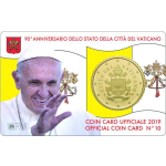 Vatikan 2019 50 Cent Coincard Papst Franziskus