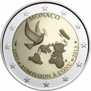 2 Euro Monaco 2013 20 Jahre UNO bankfrisch