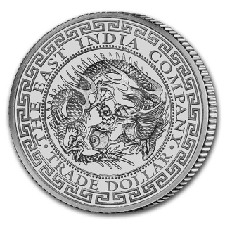 1 Unze Silber St. Helena Japan Trade Dollar 2020 Restrike BU